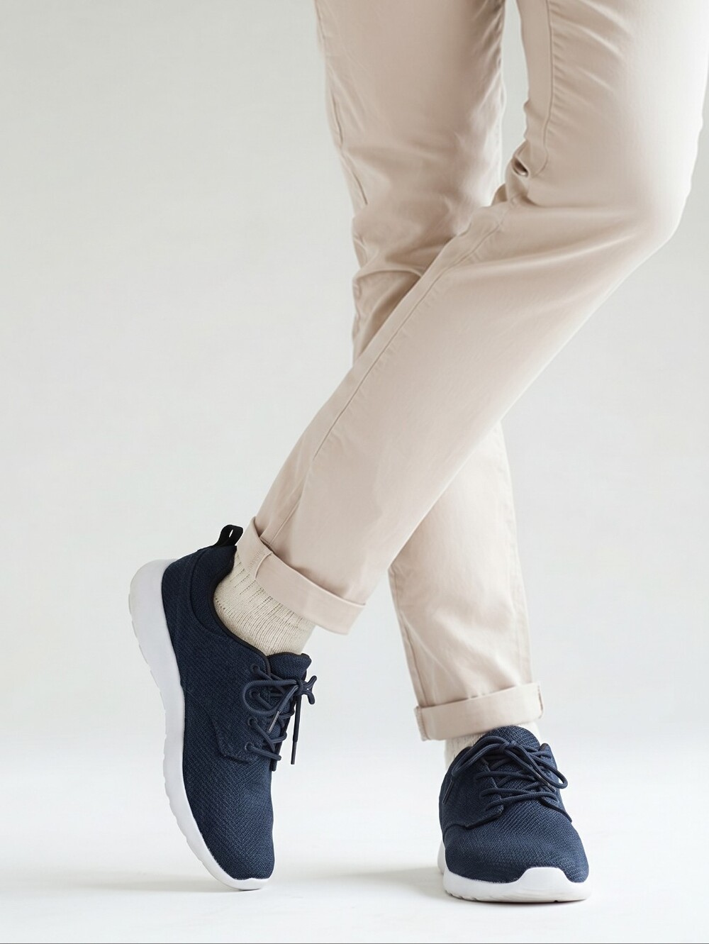 Dream Pairs Run-Pro Men's Lightweight Walking Shoes - Navy Blue